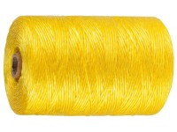 Шпагат Зубр многоцелевой полипропиленовый, желтый, d=1,8 мм, 60 м, 50 кгс, 1,2 ктекс 50037-060
